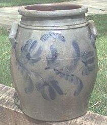 D64-a.J.Weaver Beaver PA Stoneware fancy jar 15kB.jpg (14607 bytes)