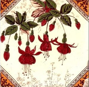 L46-a.Pilkington fuschia tile art nouveau 34kB.jpg (34715 bytes)