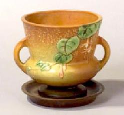 J22-Jardiniere-Flowerpot+underplate 656-5 brown 8kB.jpg (8177 bytes)