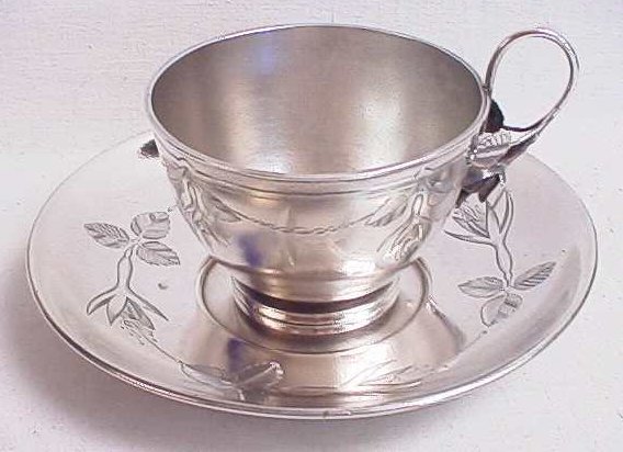 C107-Whiting sterling silver cup&saucer 46kB.jpg (47574 bytes)